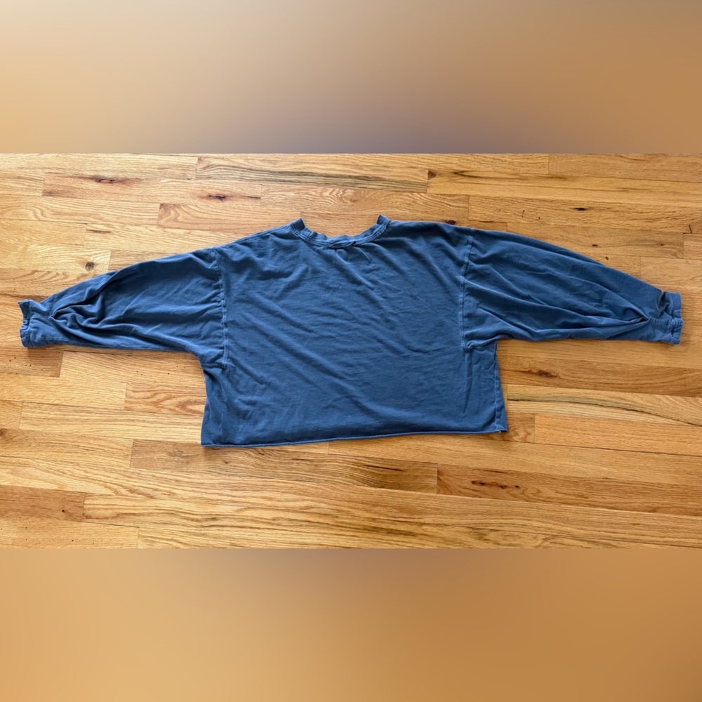 FP Movement by Free People Relaxed Long Sleeve Tee in Slate Blue
